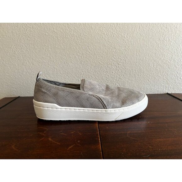 Dr. Scholl's Nova Sneakers 10M Women's Shoes Slip On Gray Perforated Fabric - Picture 1 of 9